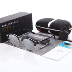 Men's Oversized Oval 'Book Em' Plastic Sunglasses