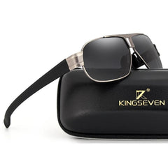 Men's Polarized Aviator 'Euro' Metal Sunglasses