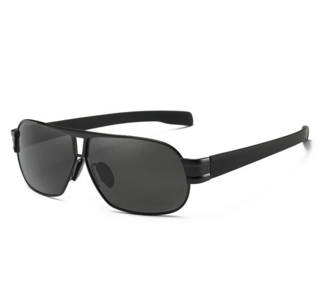 Men's Polarized Aviator 'Euro' Metal Sunglasses