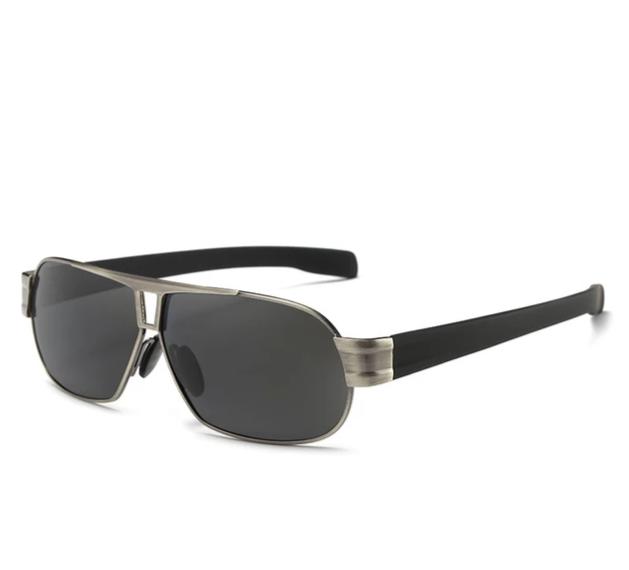 Men's Polarized Aviator 'Euro' Metal Sunglasses