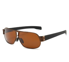 Men's Polarized Aviator 'Euro' Metal Sunglasses