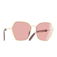 Women's Hexagonal '1970' Metal Sunglasses