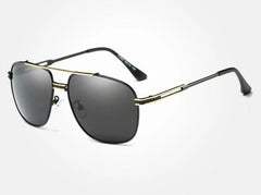 Men's Polarized Aviator 'Milan' Metal Sunglasses