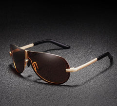 Men's Polarized Aviator 'Jersey Shore' Metal  Sunglasses