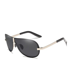 Men's Polarized Aviator 'Jersey Shore' Metal  Sunglasses