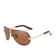 Men's Polarized Aviator 'Jersey Shore' Metal  Sunglasses