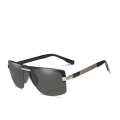 Men's Semi Rimless Square 'Riviera Stroll' Metal Sunglasses