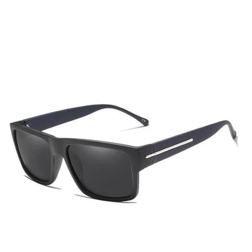 Men's Polarized Square 'Shadow Men' Plastic Sunglasses