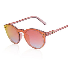 Women's Clear Oval 'Cotton Candy' Plastic Sunglasses