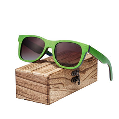 Men's Polarized Rectangular 'Spicoli' Wood Sunglasses