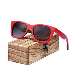 Men's Polarized Rectangular 'Spicoli' Wood Sunglasses