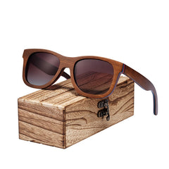 Men's Polarized Rectangular 'Spicoli' Wood Sunglasses