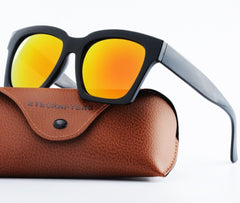 Women's Square 'Thick and Thin' Plastic Sunglasses