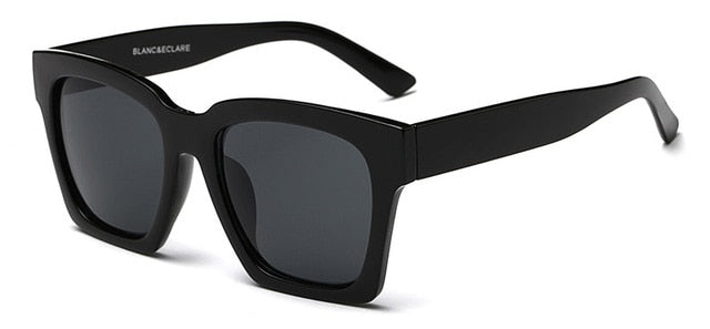 Women's Square 'Thick and Thin' Plastic Sunglasses