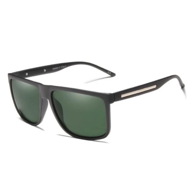 Men's Polarized Square 'Cadillac Black' Plastic