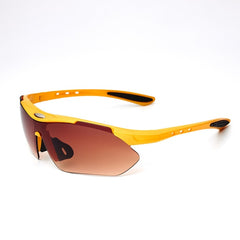 Men's Sport Semi Rimless 'Giant Slalom' Plastic Sport Sunglasses