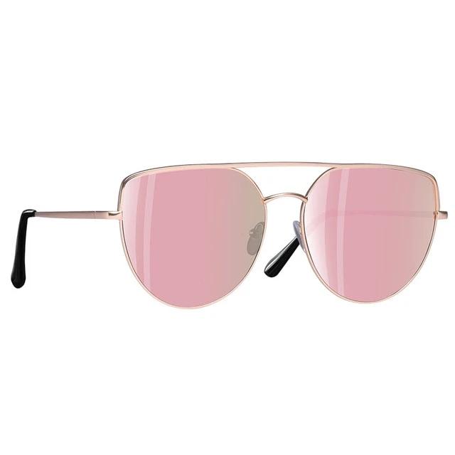 Women's Oval 'Caravan' Metal Sunglasses