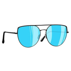 Women's Oval 'Caravan' Metal Sunglasses