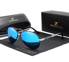 Men's Polarized Aviator 'Jim Carry' Metal Sunglasses