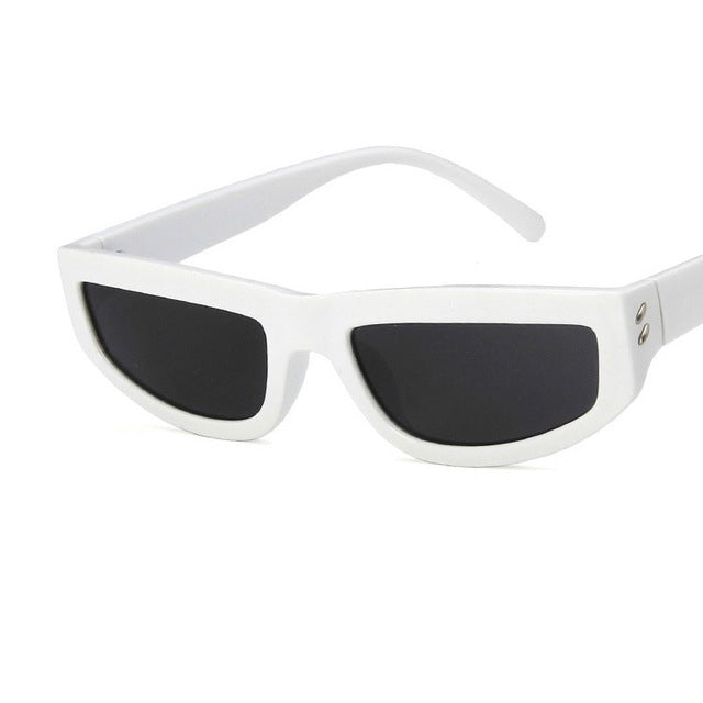 Women's Rectangular 'Dua' Plastic Sunglasses