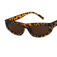 Women's Rectangular 'Dua' Plastic Sunglasses