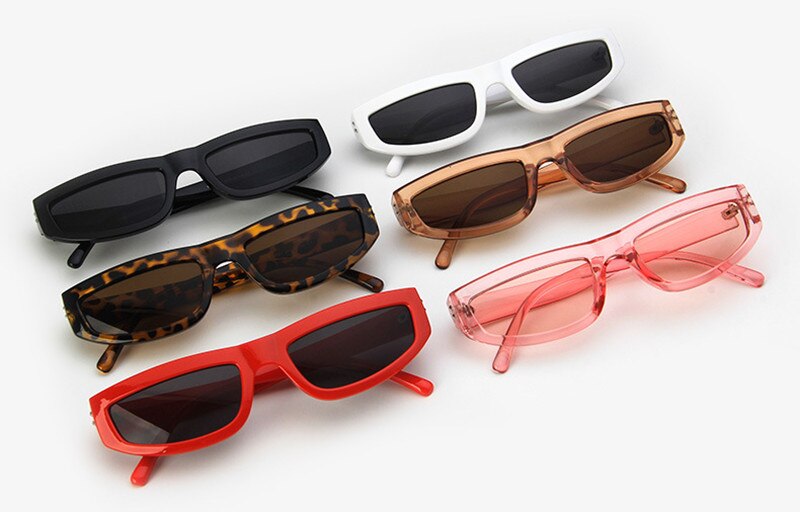 Women's Rectangular 'Dua' Plastic Sunglasses