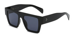 Women's Oversized Square 'White Light' Plastic Sunglasses