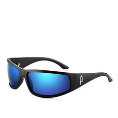 Men's Polarized Round 'Death Dragon' Plastic Sunglasses