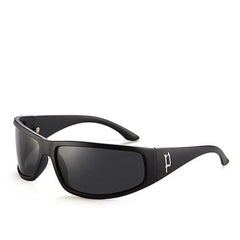 Men's Polarized Round 'Death Dragon' Plastic Sunglasses