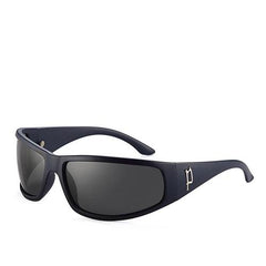 Men's Polarized Round 'Death Dragon' Plastic Sunglasses