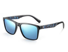 Men's Square Polarized 'Tribal' Plastic Sunglasses