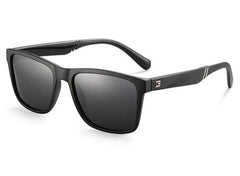 Men's Square Polarized 'Tribal' Plastic Sunglasses