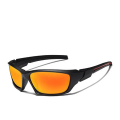 Men's Sport Wrap Around 'Black Wolf' Plastic Sunglasses