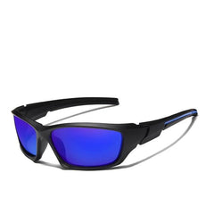 Men's Sport Wrap Around 'Black Wolf' Plastic Sunglasses