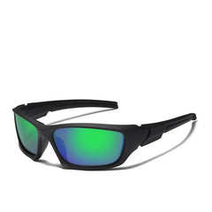 Men's Sport Wrap Around 'Black Wolf' Plastic Sunglasses