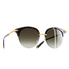 Women's Semi Rimless 'Master Frency' Plastic and Metal Sunglasses