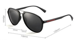 Men's Polarized Aviator 'Mitch Buchanan' Plastic Sunglasses