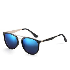 Men's Polarized Oval 'Retro Vibe' Plastic Sunglasses