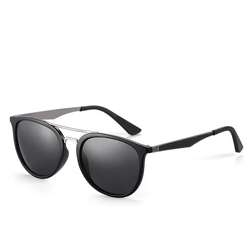 Men's Polarized Oval 'Retro Vibe' Plastic Sunglasses