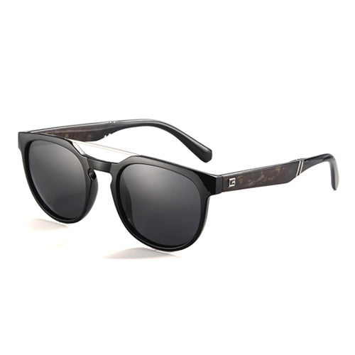 Men's Polarized Oval 'Dragon Men' Plastic Sunglasses