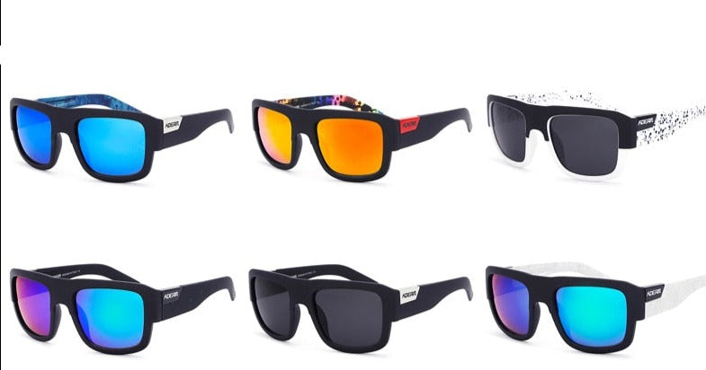 Men's Polarized Square 'Mongo Foot' Plastic Sunglasses