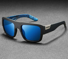 Men's Polarized Square 'Mongo Foot' Plastic Sunglasses