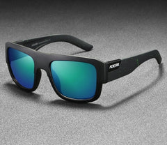 Men's Polarized Square 'Mongo Foot' Plastic Sunglasses