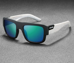 Men's Polarized Square 'Mongo Foot' Plastic Sunglasses