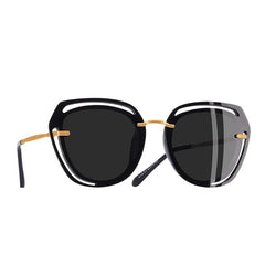 Women's Polarized Square 'Geo' Plastic Sunglasses