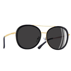 Women's Round Alloy 'Top Down' Metal Sunglasses