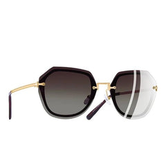 Women's Rounded Hexagonal 'New Horizon' Metal Sunglasses