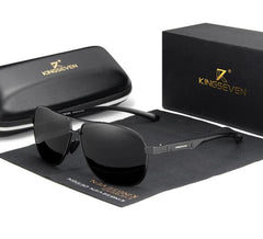 Men's Polarized Round 'Best Men' Metal Sunglasses