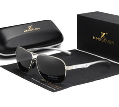 Men's Polarized Round 'Best Men' Metal Sunglasses