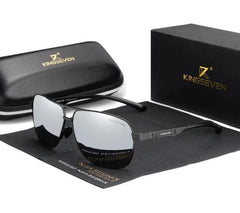 Men's Polarized Round 'Best Men' Metal Sunglasses